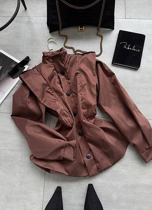 Тренч в цветах, трендовая модель из коттона