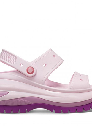 Crocs кроксы босоножки сандалии на платформе classic mega crush sandal 207989-5bx hydrangea2 фото