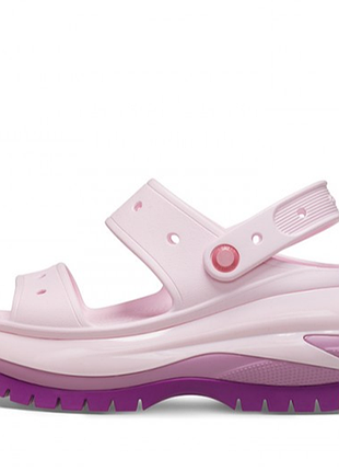 Crocs кроксы босоножки сандалии на платформе classic mega crush sandal 207989-5bx hydrangea3 фото