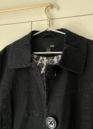 Чорний тренч h&m 2