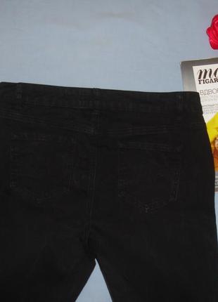 Шорты джинсовые женские черные размер 48 /14 стрейчевые бриджи2 фото