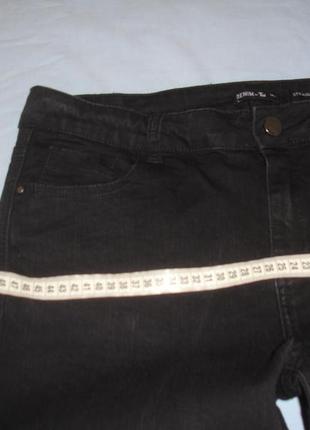 Шорты джинсовые женские черные размер 48 /14 стрейчевые бриджи4 фото