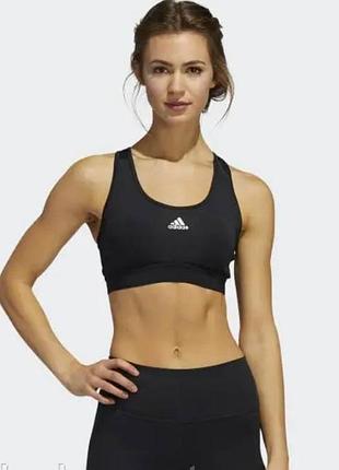 Новий чорний оригінальний топ, бра для заняття спортом adidas uk 8-10