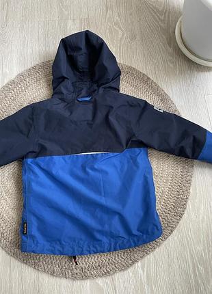 Куртка вітровка 2в1 jack wolfskin синя 6
