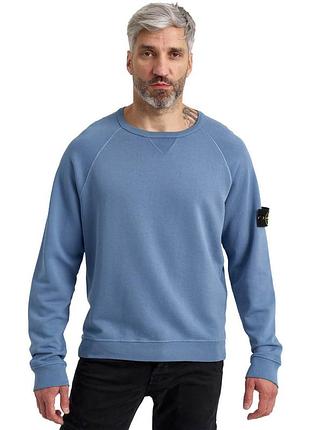 Бавовняний світшот блакитного кольору