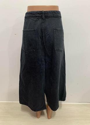 Юбка джинсовая серая bershka 4