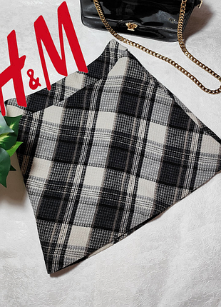 Мини юбка в клетку от h&m.