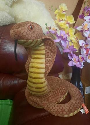 Змея кобра мягкая игрушка