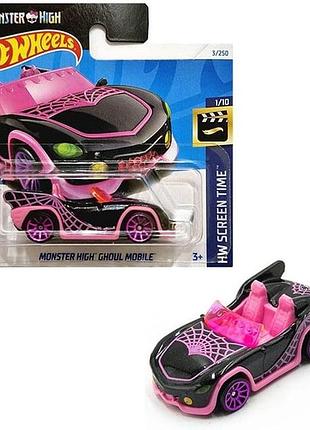 Машинка хот вілс 1:64 monster high ghoul mobile колекція hw screen time hot wheels mattel htc80