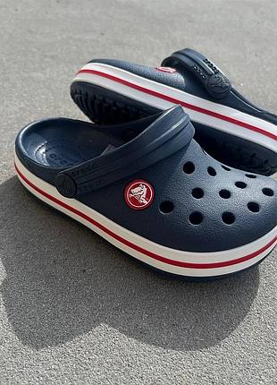Дитячі крокси сабо crocs crocband kids navy crocs crocs crocs crocband kids navy clog