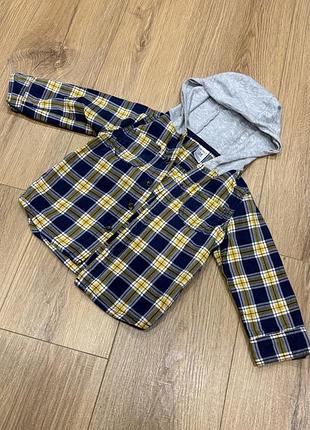 Рубашка сорочка дитяча carter’s клітинка 5