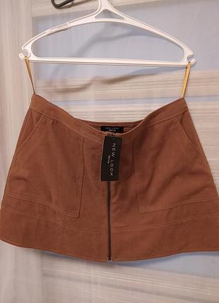 Юбка замша new look