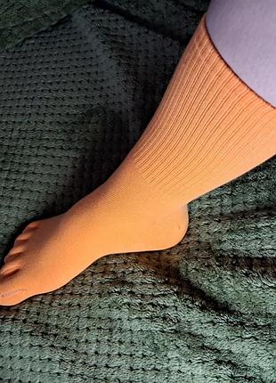 Высокие однотонные носки с отдельными пальцами 36-42 размер