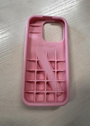 Рожевий чохол rhode на iphone 15 pro 3