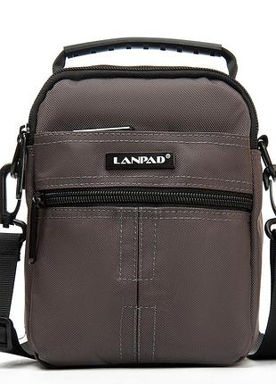 Сумка чоловіча планшет нейлон lanpad 3790 grey