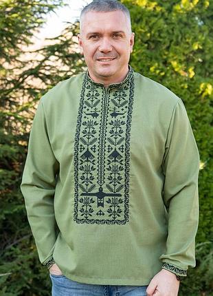 Вишиванка чоловіча, хакі