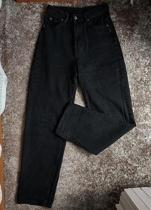 Джинсы h&m baggy, черные, размер - 34.