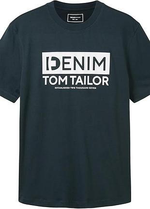 Мужская джинсовая футболка tom tailor l