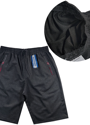 Шорты на мужчину трикотажные темно-серые 46