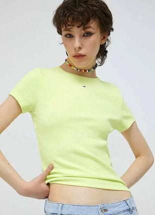 Tommy hilfiger футболка в рубчик zara