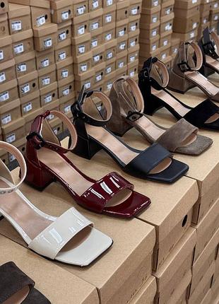 Бежевые босоножки / босоножки тоффи / босоножки шоколад / черные босоножки / босоножки латте6 фото