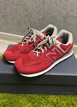 Червоні кросівки new balance 574