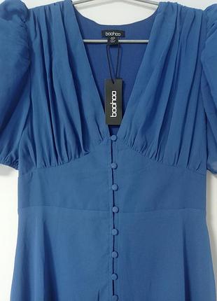 Платье синее новое boohoo