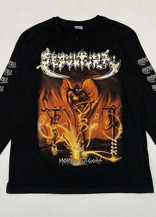 Новий лонгслів / мерч sepultura - morbid visions (метал salyer cannibal death rammstein)