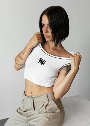 Топ белый вт1451(XXL / 52)
