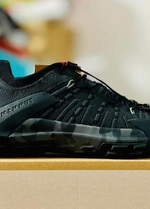 Треккинговые мужские кроссовки mammut hueco knit ii low men