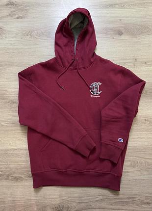 Худі чоловіче champion, бардового кольору, m-ka, limited edition