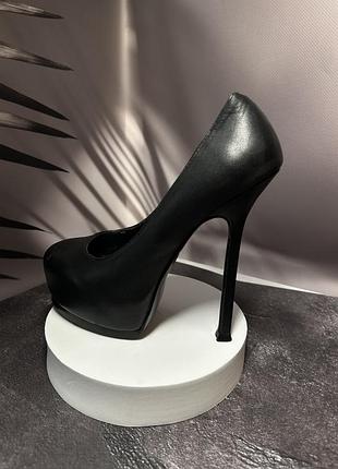 Шкіряні туфлі на високих підборах на шпильці стрипи sexy fairy