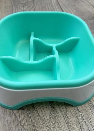 Миска для собак animall квадратна для повільного годування 600 мл