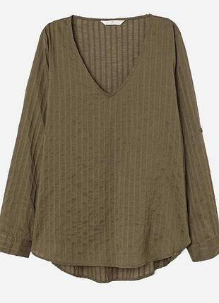 Блуза h&m колір хакі
