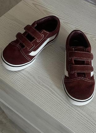Кеди vans дитячі 13,5см бордо
