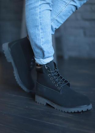 Timberland black fur🆕 шикарные мужские ботинки 🆕 купить наложенный платёж5 фото