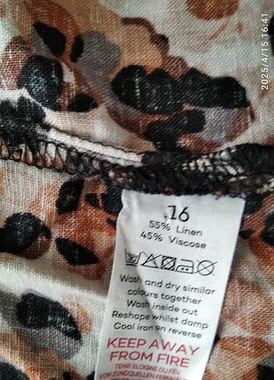 Сорочка льон 55 % bonmarche 8