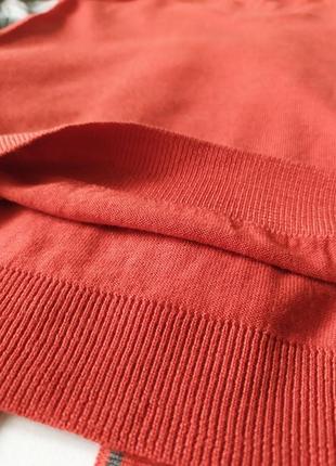 Вовняна трикотажна блуза светр з бантом аскот в стилі chanel, вінтажна, меринос5 фото