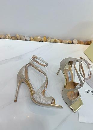 Босоніжки на підборах в стилі jimmy choo