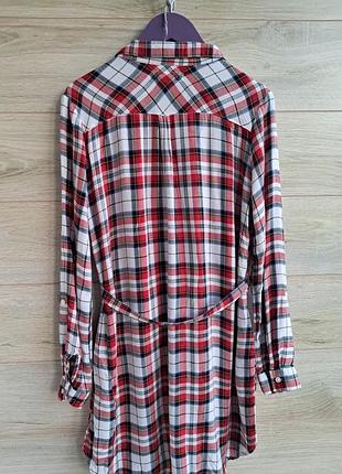 Платье рубашка в клетку h&m 12-13л 3