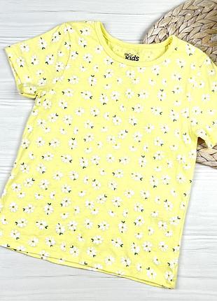 Футболка в мілку квіточку від m&co kids на 4-5 років, 104-110 см.
