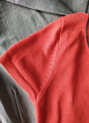 Вовняна трикотажна блуза светр з бантом аскот в стилі chanel, вінтажна, меринос2 фото
