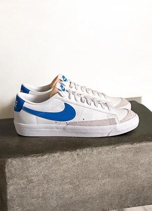 Кросівки nike blazer low ’77 vintage ‘summit white / photo blue’  оригінал