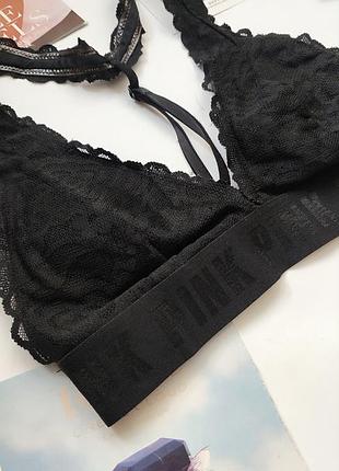 Топ бралет pink victoria's secret xs 34 ажурный без косточек2 фото