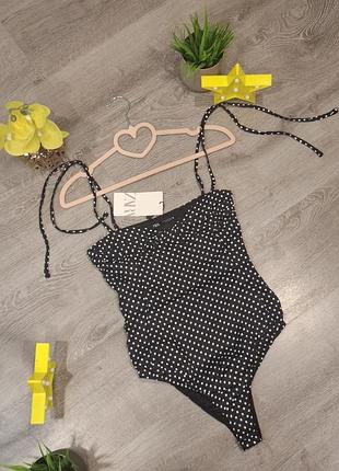 Боди с открытыми плечами zara