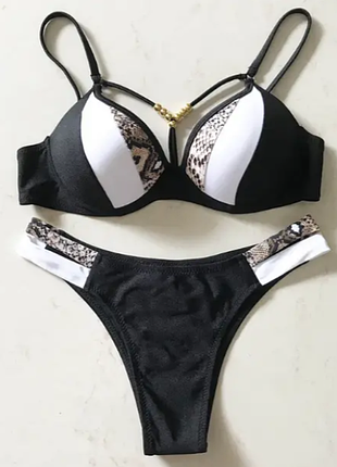 Раздельный купальник на чашке портупеи, 2 цвета 56/15со8 фото