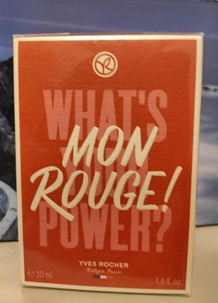 Парфумована вода mon rouge бренду yves rocher, 50 мл, нова