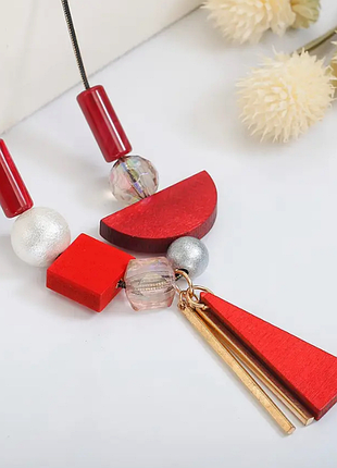 Длинное украшение дизайнерская асимметрия