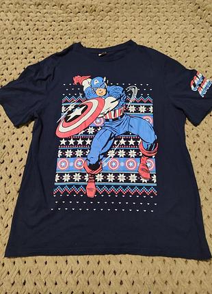 Футболка с капитаном америка (xl)