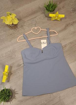 Стильный базовый топ zara